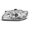 Přední světla, lampy Angel Eyes Renault Megane, Scenic 96-99 chromové H1