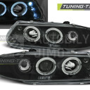 Přední světla, lampy Angel Eyes Rover 200 95-00 černé H1