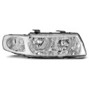Přední světla, lampy Angel Eyes Seat Toledo, Leon 99-05 chromové H7