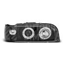 Přední světla, lampy Angel Eyes Volvo 850 92-96 černé H1