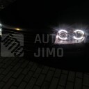 Přední světla, lampy Angel Eyes VW Bora 98-05 s mlhovkami, černá H7