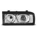 Přední světla, lampy Angel Eyes VW Corrado 88-95 chromová H7