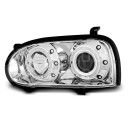 Přední světla, lampy Angel Eyes VW Golf III 91-97 chromová H1/H1