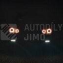 Přední světla lampy Angel Eyes VW Golf IV 97-04 chromová s mlhovkami H7