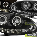 Přední světla, lampy Angel Eyes VW Golf V 03-08 černá H1