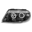 Přední světla, lampy Angel Eyes VW Passat B5.5 3BG 00-05 černá H1