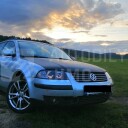 Přední světla, lampy Angel Eyes VW Passat B5.5 3BG 00-05 černá H7