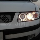 Přední světla, lampy Angel Eyes VW Passat B5 96-00 chromová H1