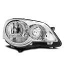 Přední světla, lampy Angel Eyes VW Polo 9N3 05-09 chromové H7