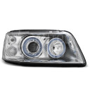 Přední světla, lampy Angel Eyes VW T5 Transporter, Multivan 03-09 chromová