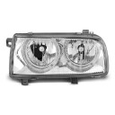 Přední světla, lampy Angel Eyes VW Vento 92-98 chromové H7