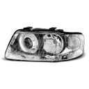 Přední světla lampy AUDI A3 00-03 Chromová