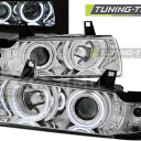 Přední světla, lampy BMW E36 Angel Eyes CCFL chromové H3/H1