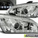 Přední světla, lampy Ford Focus 04-08 Day light chromová H1