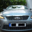 Přední světla, lampy Ford Mondeo 07-10 Day light, LED blinkr, chromová