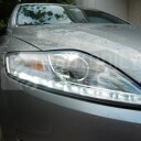 Přední světla, lampy Ford Mondeo 07-10 Day light, LED blinkr, chromová