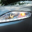 Přední světla, lampy Ford Mondeo 07-10 Day light, LED blinkr, chromová