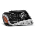 Přední světla, lampy Jeep Grand Cherokee 99-05 Day light černá H1/H1