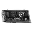 Přední světla, lampy Mercedes Benz 190 W201 82-93 černá