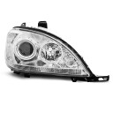 Přední světla, lampy Mercedes Benz ML W163 98-01 chromová 