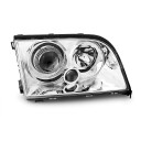 Přední světla, lampy Mercedes Benz S W140 91-98 chromová