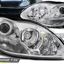 Přední světla, lampy Mercedes Benz S W220 98-05 chromová H7, el.naklápění