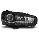 Přední světla, lampy Mitsubishi Lancer 08-11 Day light, černé