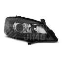 Přední světla, lampy Opel Astra G 98-08 Day light černé H7