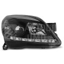 Přední světla, lampy Opel Astra H 04-09 Day light černá H7/H1