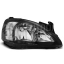 Přední světla, lampy Opel Corsa C  00-06 černá H7