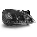 Přední světla, lampy Opel Corsa C 00-06 Day light černé