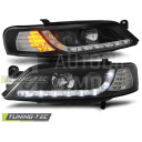 Přední světla, lampy Opel Vectra B 95-99 Day light, LED blinkr, černá