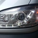 Přední světla, lampy Opel Zafira 99-05 Day light chromové