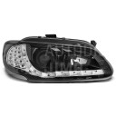 Přední světla, lampy Renault Megane, Scenic 96-99, Day light, LED blinkr, černá