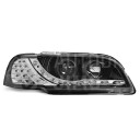 Přední světla, lampy Volvo S40, V40 96-00 Day light, černá, LED blinkr