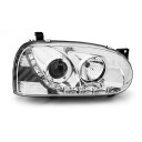 Přední světla, lampy VW Golf III 91-97 Day light chromové H1/H1