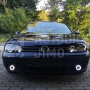 Přední světla, lampy VW Golf IV 97-04 černá, s mlhovkou 