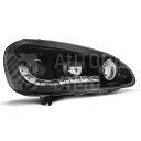 Přední světla, lampy VW Golf V 03-08 Day light černé H1