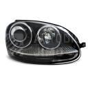 Přední světla, lampy VW Golf V 03-08, vzhled GTi, černá H7