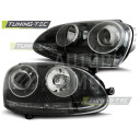 Přední světla, lampy VW Golf V 03-08, vzhled R32, černá H7