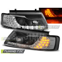 Přední světla, lampy VW Passat 96-00 Day light, LED blinkr, černá