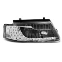 Přední světla, lampy VW Passat 96-00 Day light, LED blinkr, černá