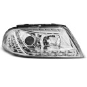 Přední světla, lampy VW Passat B5.5 3BG 00-05 Day light, LED blinkr, chromová