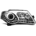 Přední světla, lampy VW Passat B6 3C 05-10 Day light chromové H7/H1