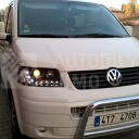 Přední světla, lampy VW T5 Transporter, Multivan Day light, LED blinkr, černé