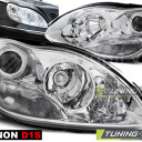 Přední světla, lampy xenon Mercedes Benz S W220 98-05 chromová, D1S