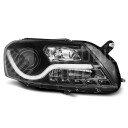 Přední světla VW Passat B7 10- LED TUBE light Černá