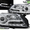 Přední světla VW Passat B7 10- LED TUBE light chromová