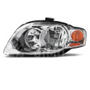 Přední světlo, lampa Audi A4 04-08, chromová, levé