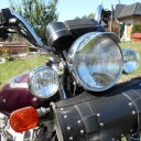 Přídavná světla na motorku a chopper chromové